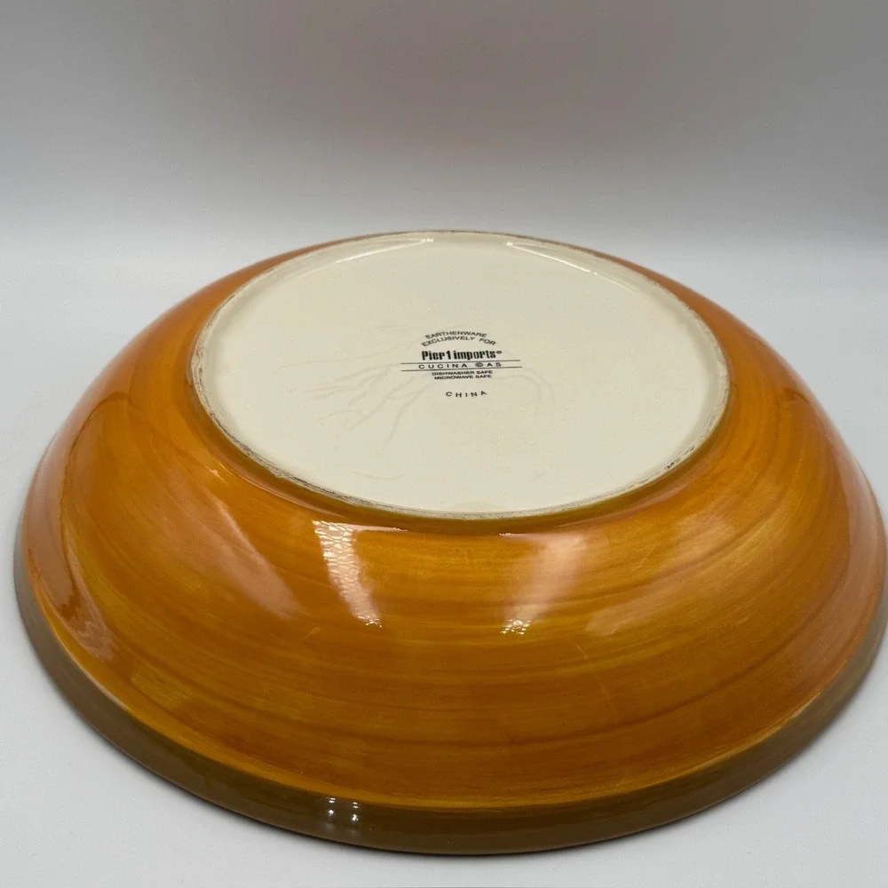 Antipasto di Giorno Italian Ceramic Serving Bowl Tomato Countryside Hand Painted